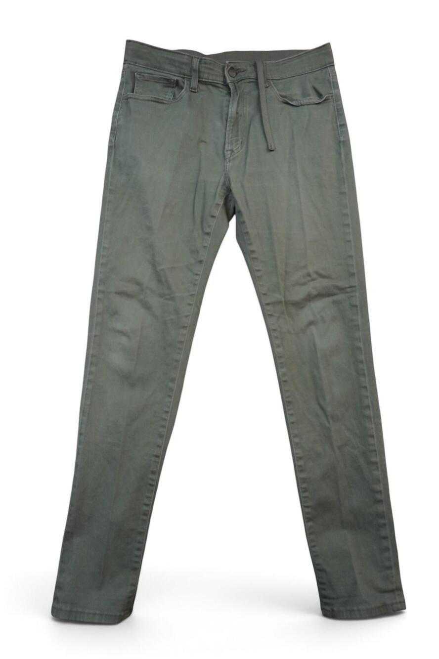 Uniqlo Jeans Mens 30x29 Green Slim Tapered Ultra Stretch Denim Casual Pants